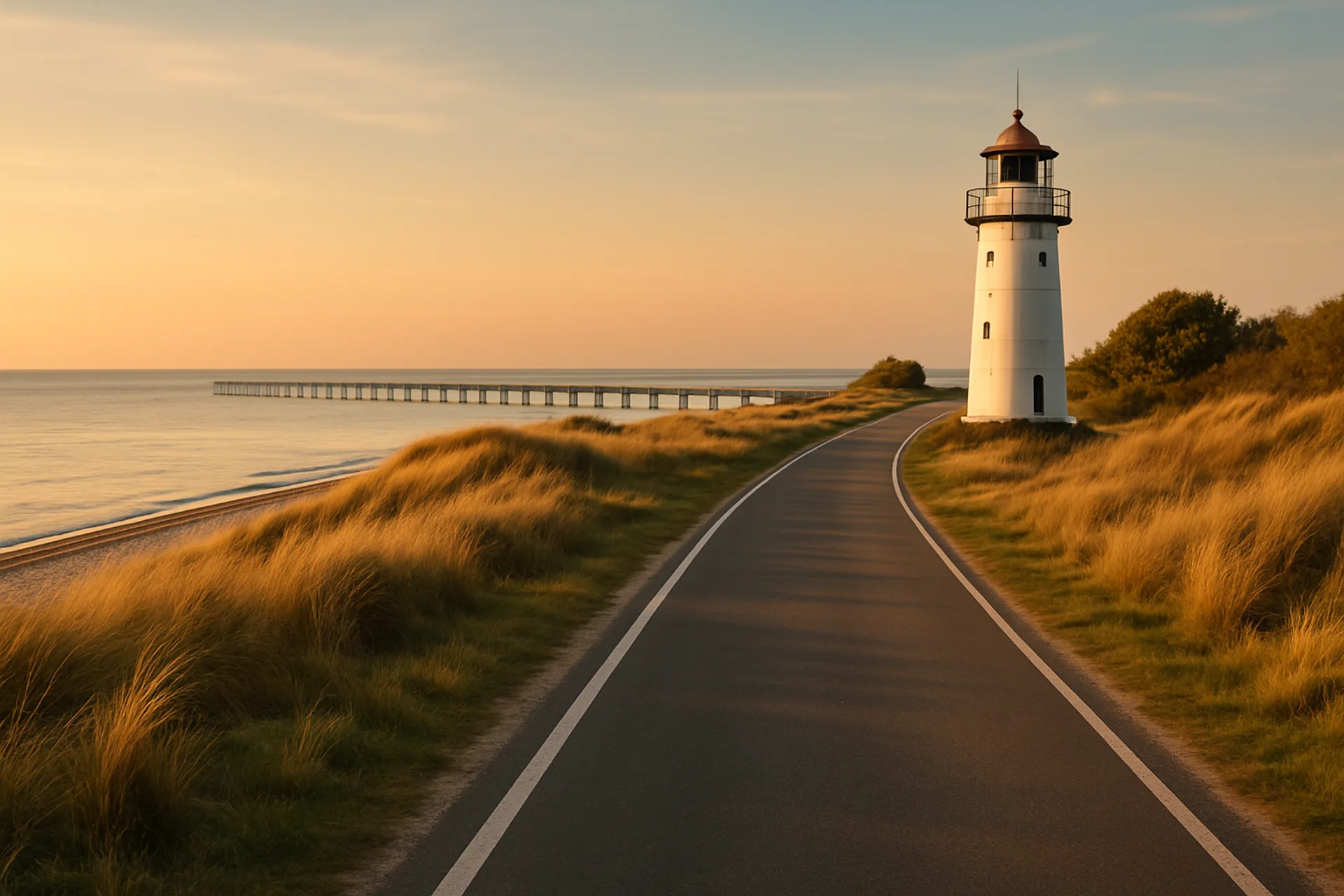 Motorrad fahren an der Ostsee